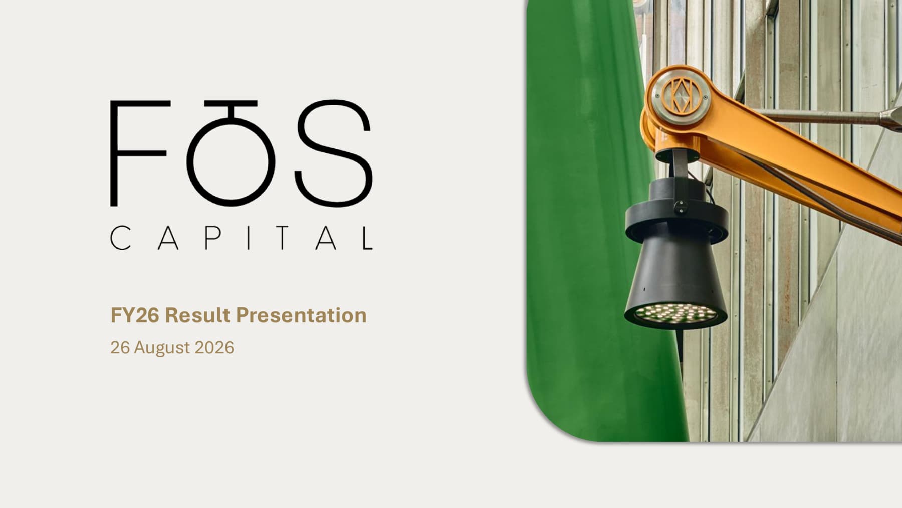 FOS Capital - FY2026 Presentation